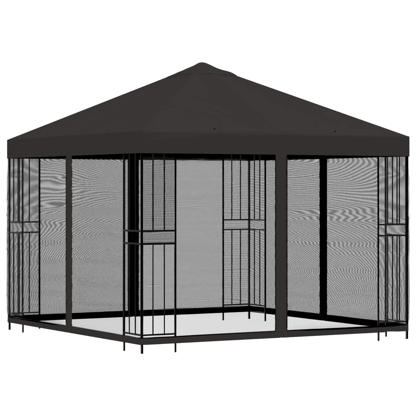 vidaXL Garden Gazebo with Sidewalls 3 x 3 m Anthracite 3