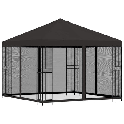 vidaXL Garden Gazebo with Sidewalls 3 x 3 m Anthracite 3