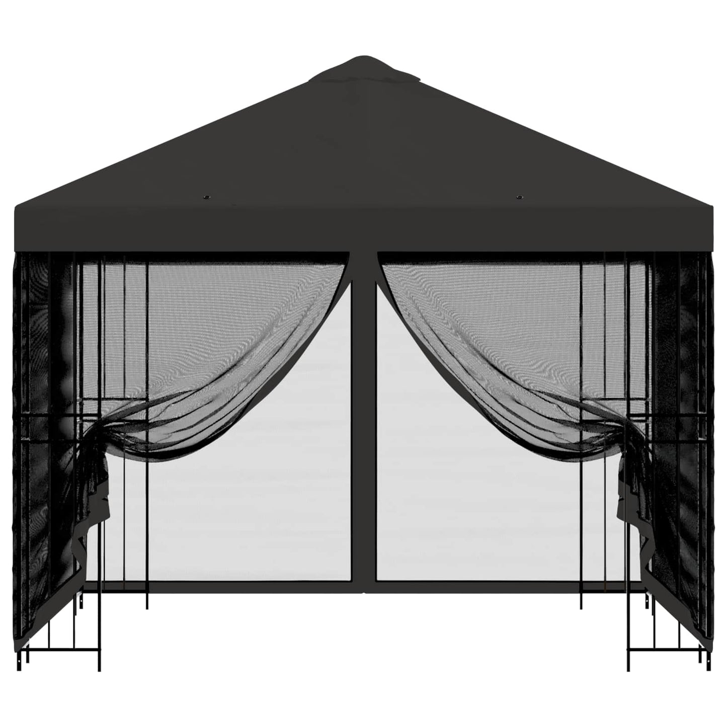 vidaXL Garden Gazebo with Sidewalls 3 x 3 m Anthracite 5