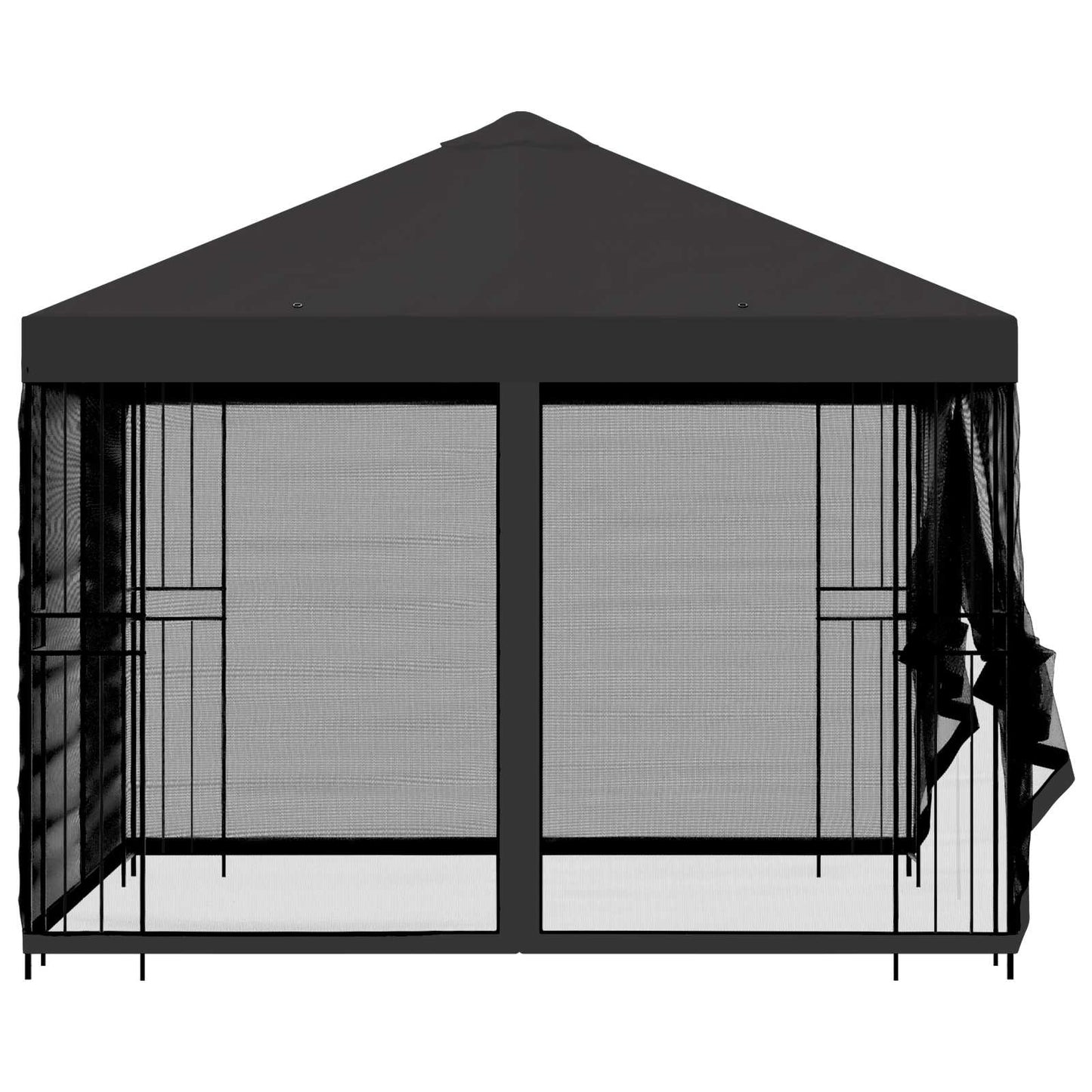 vidaXL Garden Gazebo with Sidewalls 3 x 3 m Anthracite 6