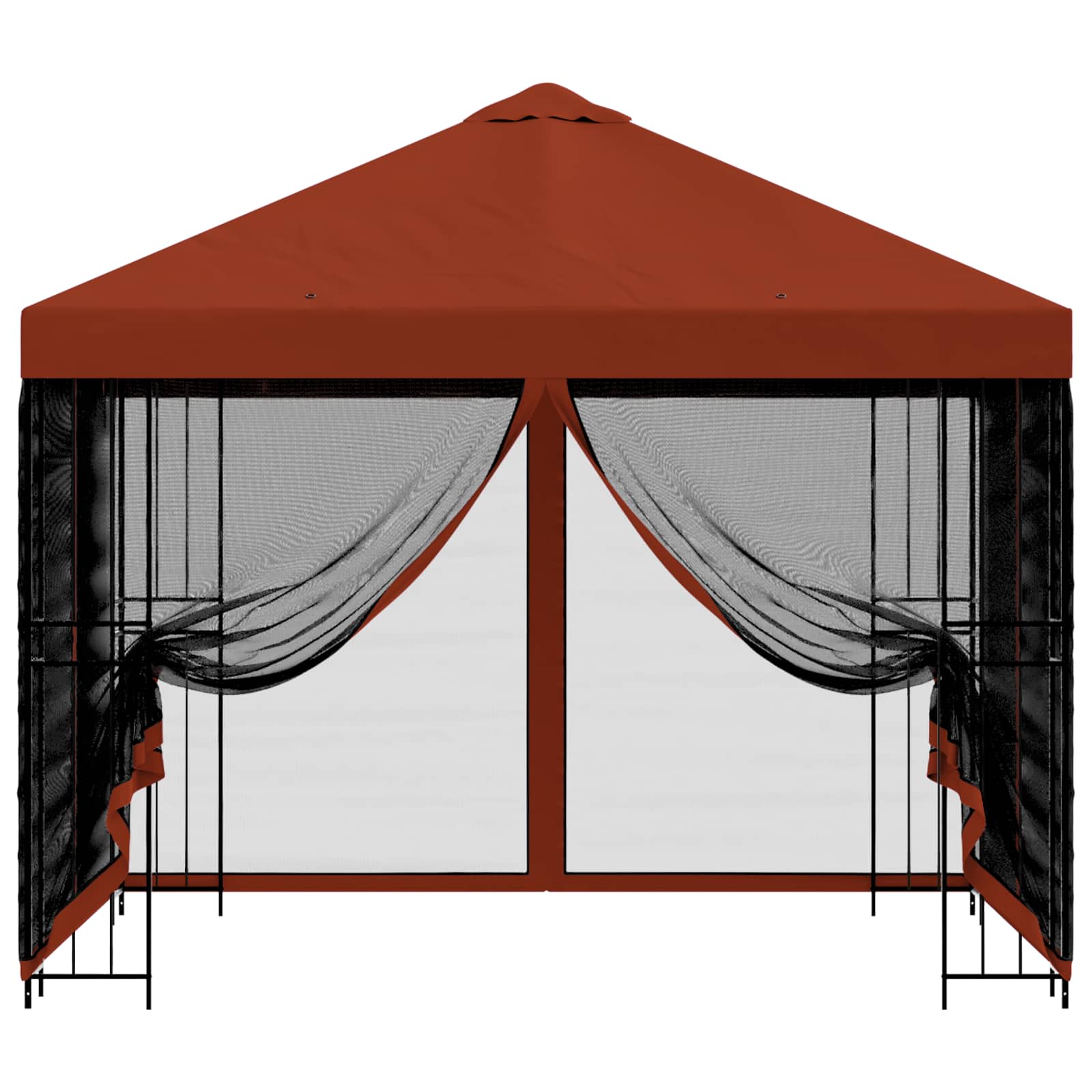 vidaXL Garden Gazebo with Sidewalls 3 x 3 m Terracotta 5
