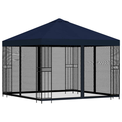 Garden Gazebo with Sidewalls 3 x 3 m Polyester and Steel with 4 sidewalls Blue