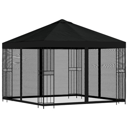 Garden Gazebo with Sidewalls 3 x 3 m Polyester and Steel with 4 sidewalls Black