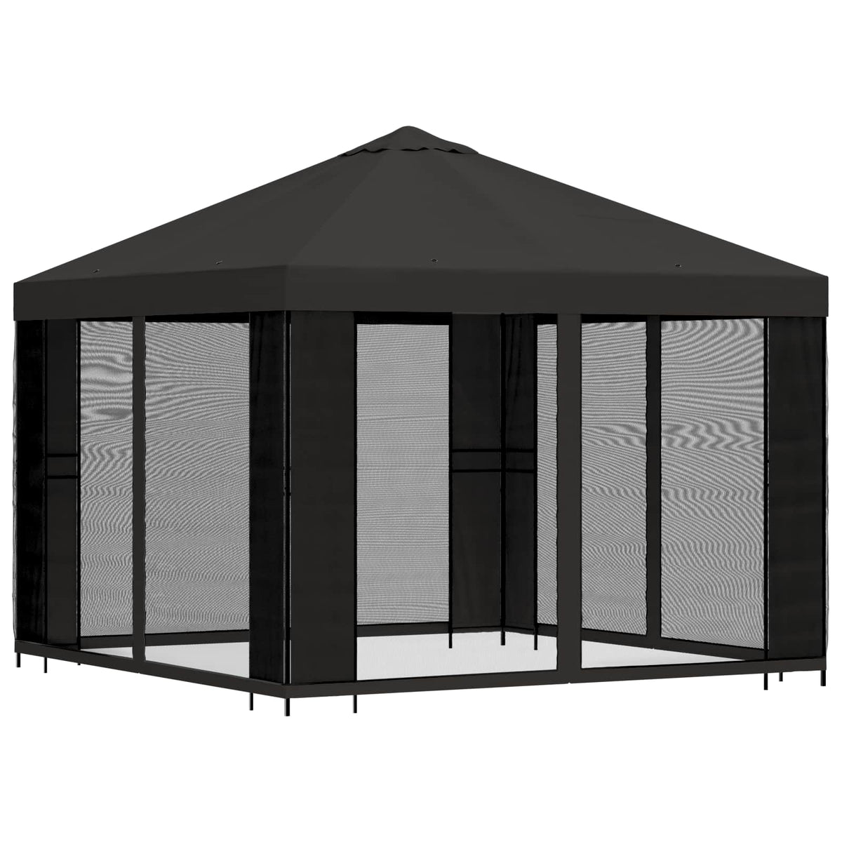 vidaXL Garden Gazebo with Sidewalls 3 x 3 m Anthracite 3