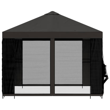 vidaXL Garden Gazebo with Sidewalls 3 x 3 m Anthracite 6