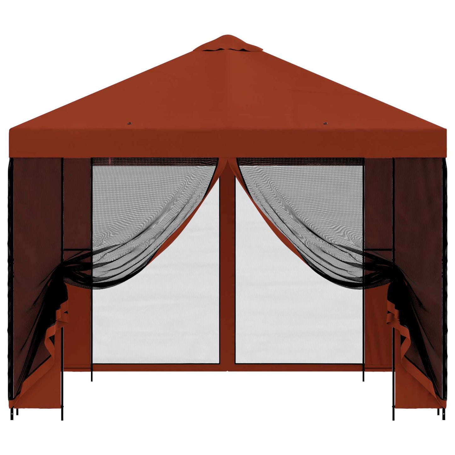 vidaXL Garden Gazebo with Sidewalls 3 x 3 m Terracotta 5
