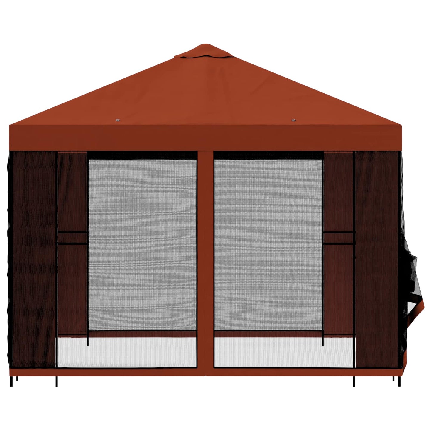 vidaXL Garden Gazebo with Sidewalls 3 x 3 m Terracotta 6