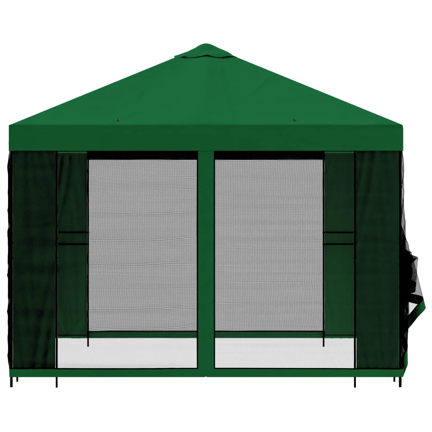 vidaXL Garden Gazebo with Sidewalls 3 x 3 m Green Polyester and Steel 6