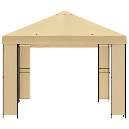vidaXL Gazebo 4 x 3 m Cream Polyester and Steel 190 gsm 4