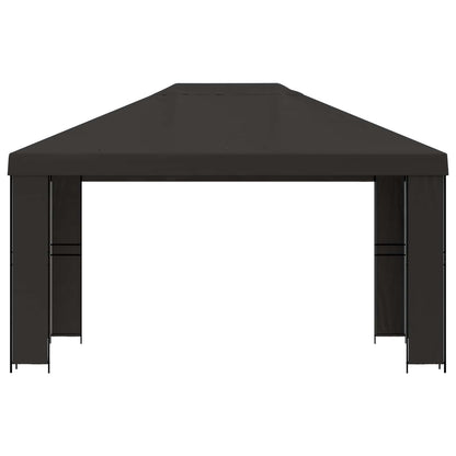 vidaXL Gazebo 4 x 3 m Anthracite Polyester and Steel 190 gsm 3