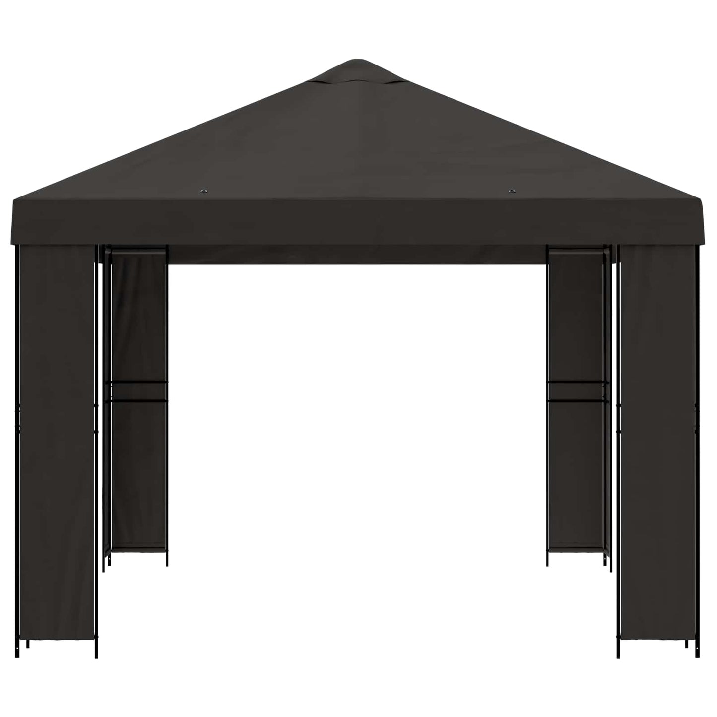vidaXL Gazebo 4 x 3 m Anthracite Polyester and Steel 190 gsm 4