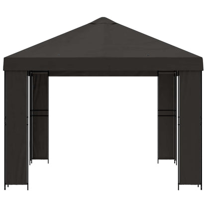 vidaXL Gazebo 4 x 3 m Anthracite Polyester and Steel 190 gsm 4
