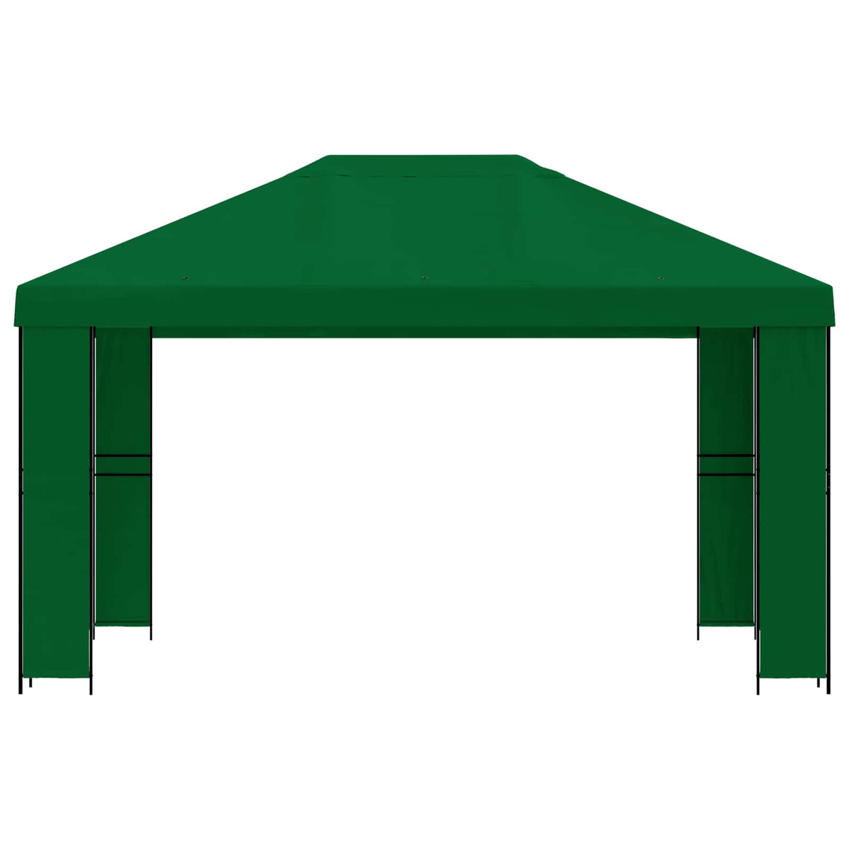 vidaXL Gazebo 4 x 3 m Green Polyester and Steel 190 gsm 3