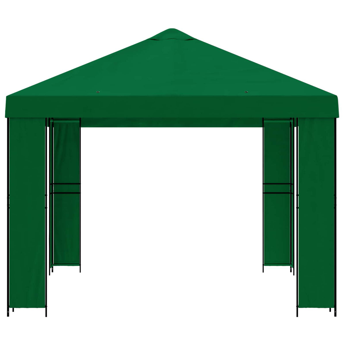 vidaXL Gazebo 4 x 3 m Green Polyester and Steel 190 gsm 4
