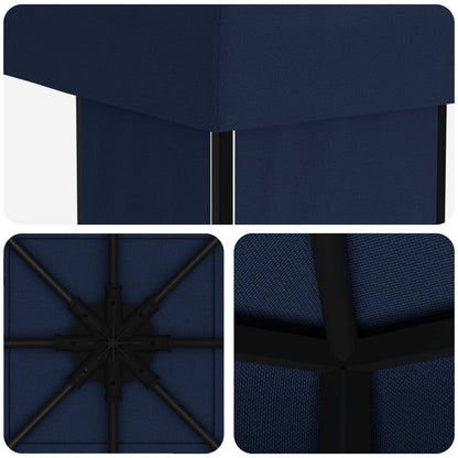 vidaXL Gazebo 4 x 3 m Blue Polyester and Steel 190 gsm 5