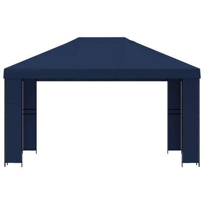 vidaXL Gazebo 4 x 3 m Blue Polyester and Steel 190 gsm 3