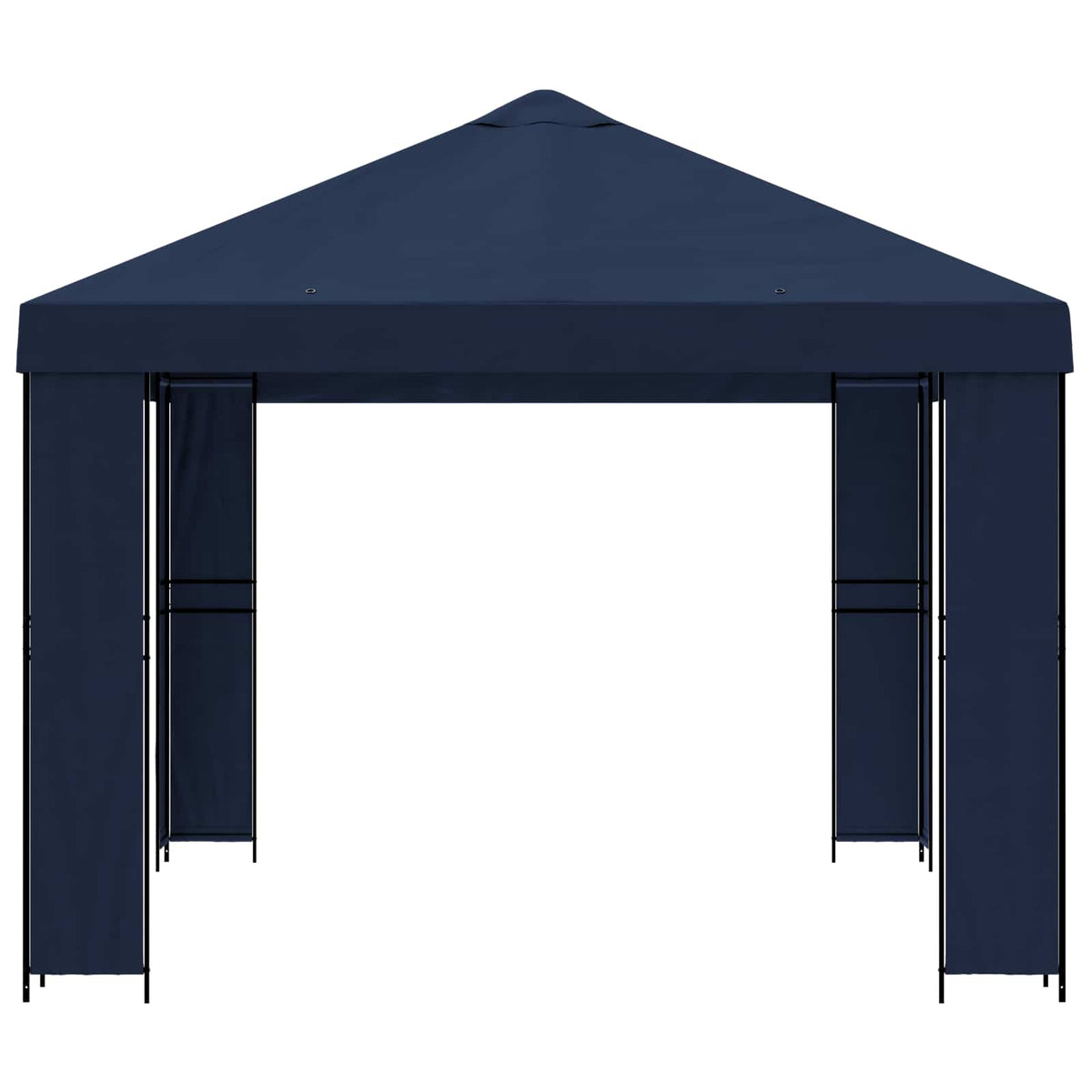 vidaXL Gazebo 4 x 3 m Blue Polyester and Steel 190 gsm 4