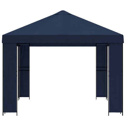 vidaXL Gazebo 4 x 3 m Blue Polyester and Steel 190 gsm 4