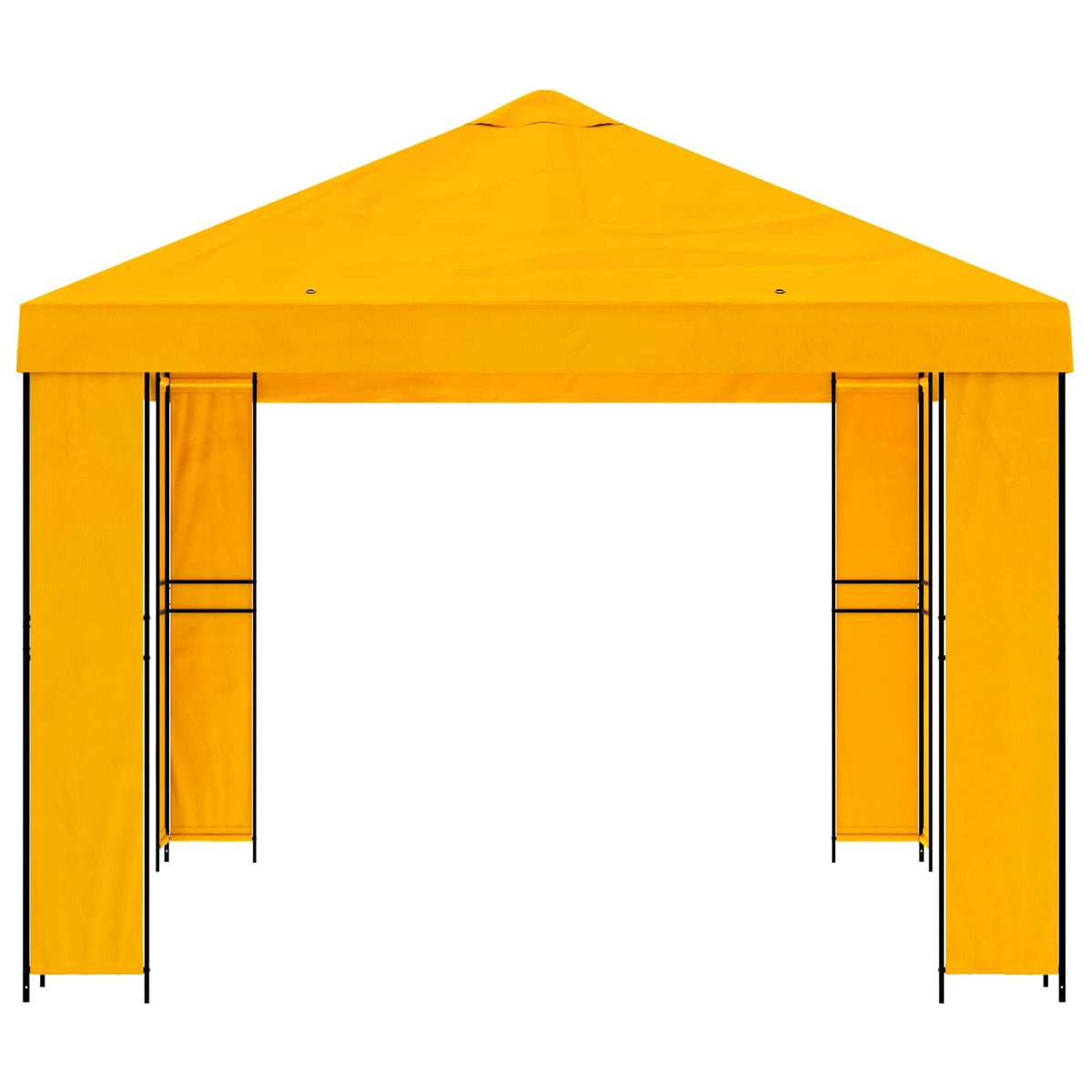 vidaXL Gazebo 4 x 3 m Yellow Polyester and Steel 190 gsm 4