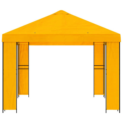 vidaXL Gazebo 4 x 3 m Yellow Polyester and Steel 190 gsm 4