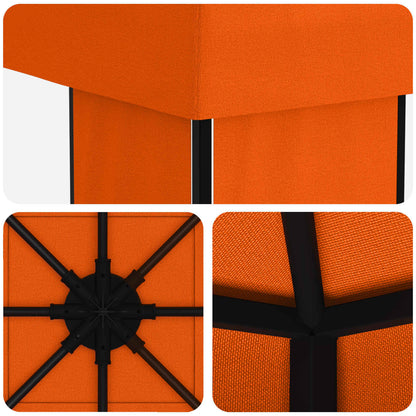 vidaXL Gazebo 4 x 3 m Orange Polyester and Steel 190 gsm 5