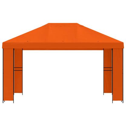 vidaXL Gazebo 4 x 3 m Orange Polyester and Steel 190 gsm 3