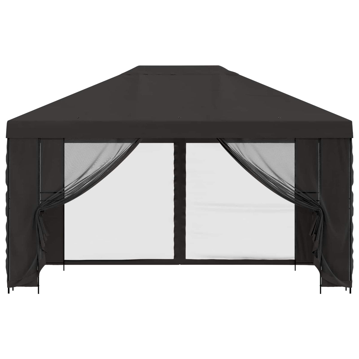 vidaXL Garden Gazebo with Sidewalls 4 x 3 m Anthracite 5