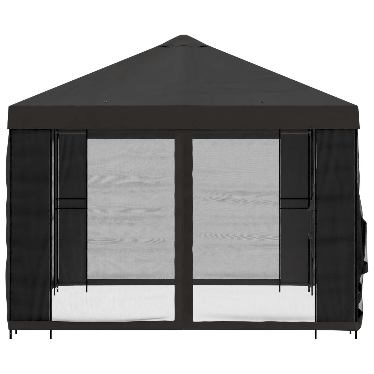 vidaXL Garden Gazebo with Sidewalls 4 x 3 m Anthracite 6