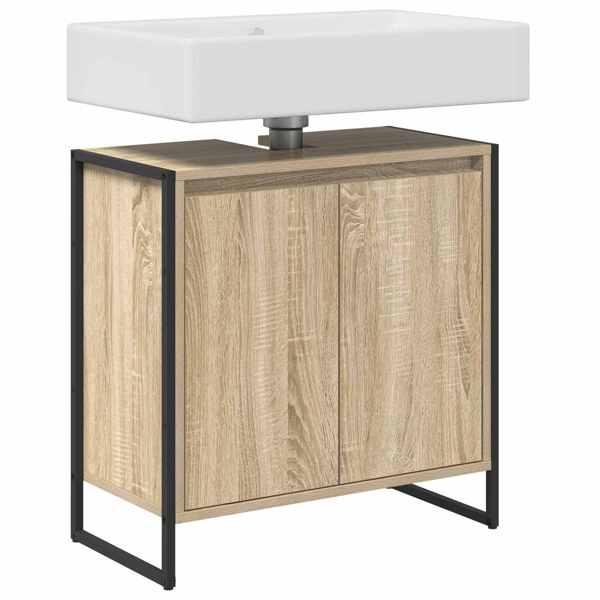 Bathroom Cabinet Engineered Wood Sonoma oak 60 x 30 x 60 cm