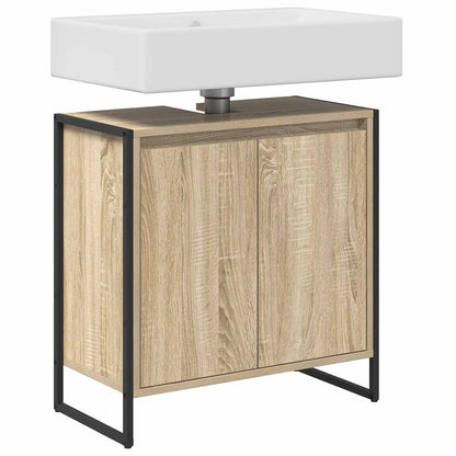 Bathroom Cabinet Engineered Wood Sonoma oak 60 x 30 x 60 cm