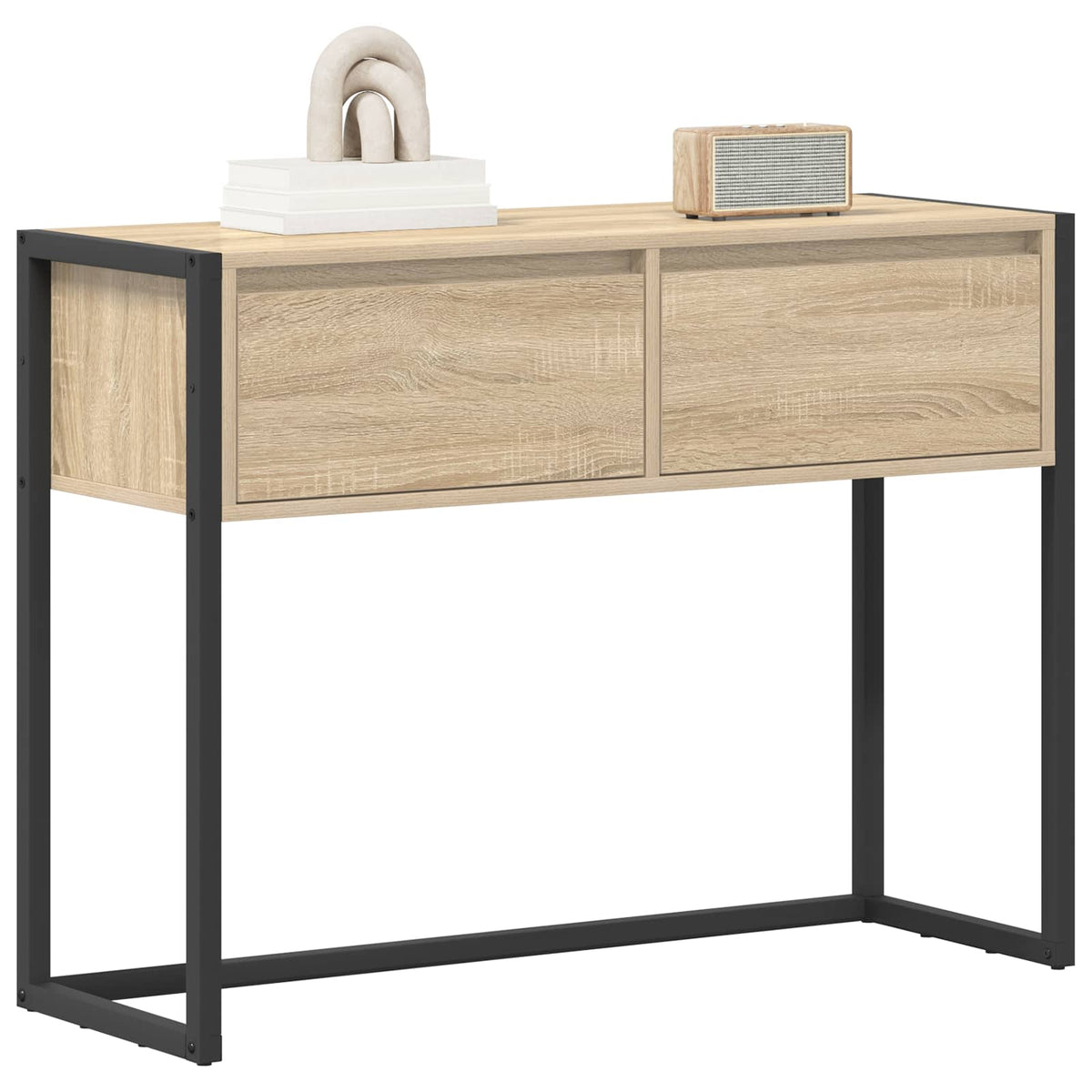 End Table 100 x 36 x 75 cm Engineered Wood Sonoma oak
