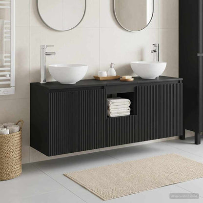 vidaXL Wall-mounted Bathroom Cabinet Set 3 pcs