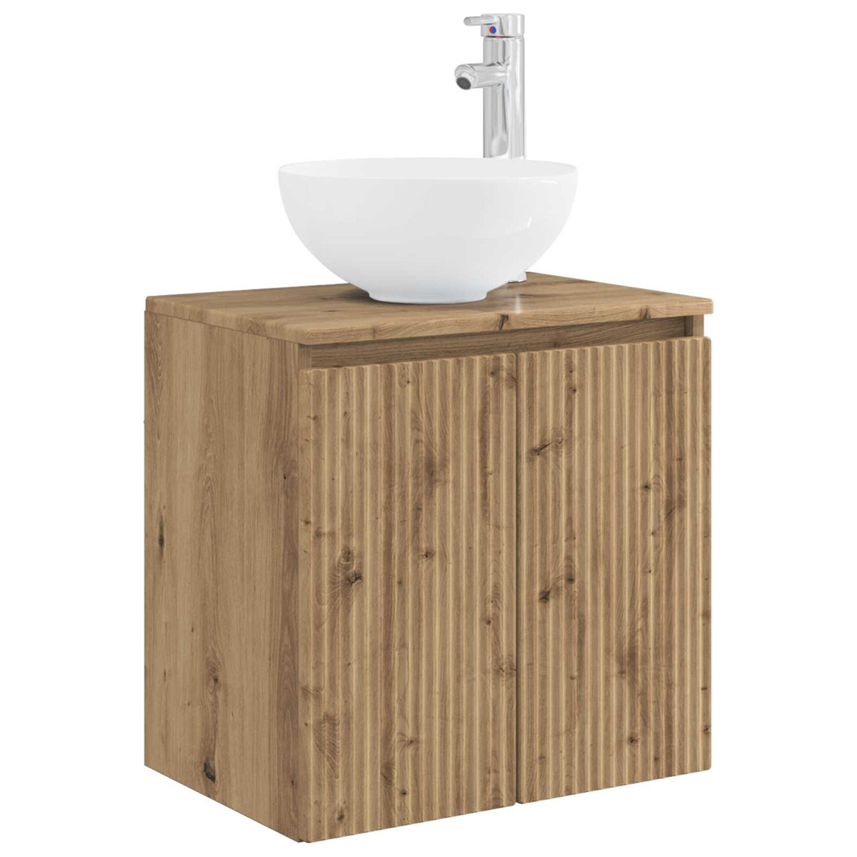 vidaXL Bathroom Cabinet Set 3 pcs Artisan Oak 129 x 41 x 80 cm 5