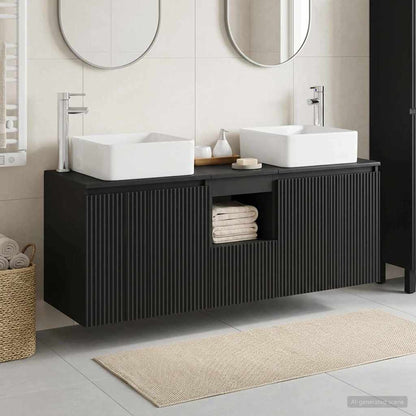 vidaXL Bathroom Cabinet Set 3 pcs 129 x 41 x 80 cm