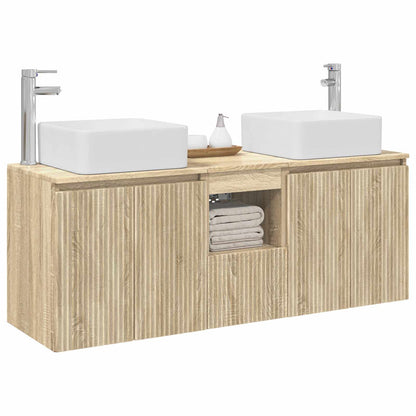 vidaXL Bathroom Cabinet Set 3 pcs Sonoma Oak 49.5 x 41 x 63 cm 3