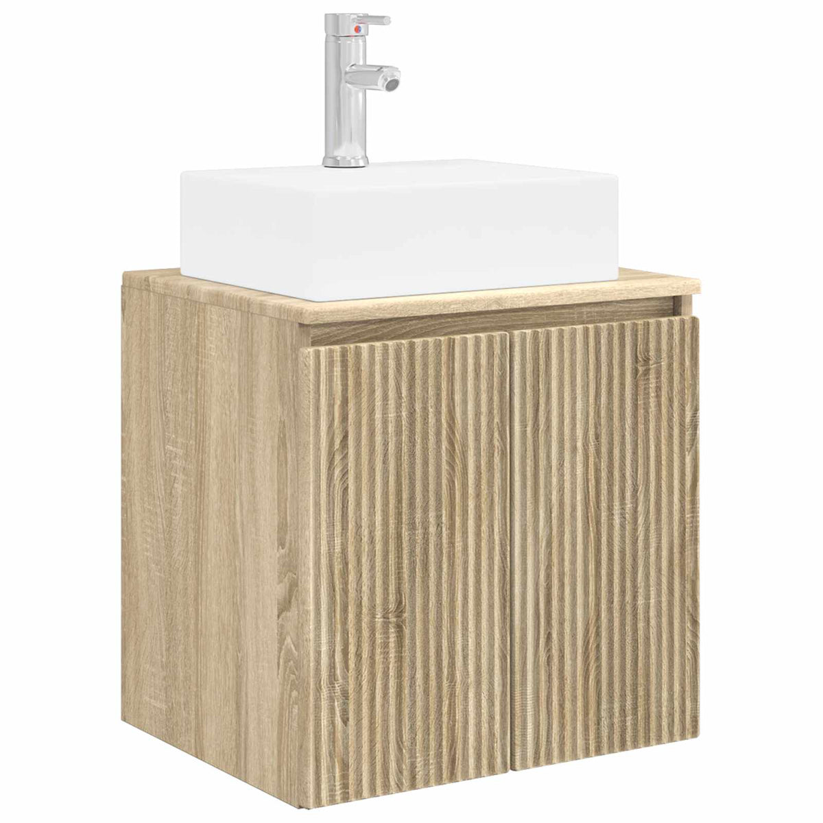 vidaXL Bathroom Cabinet Set 3 pcs Sonoma Oak 129 x 41 x 79.5 cm 5