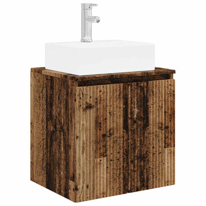 vidaXL Bathroom Cabinet Set 3 pcs Old Wood 129 x 41 x 79.5 cm 5