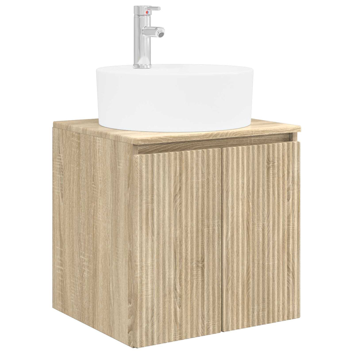 vidaXL Bathroom Cabinet Set 3 pcs Sonoma Oak 161.5 x 44.5 x 82 cm 4