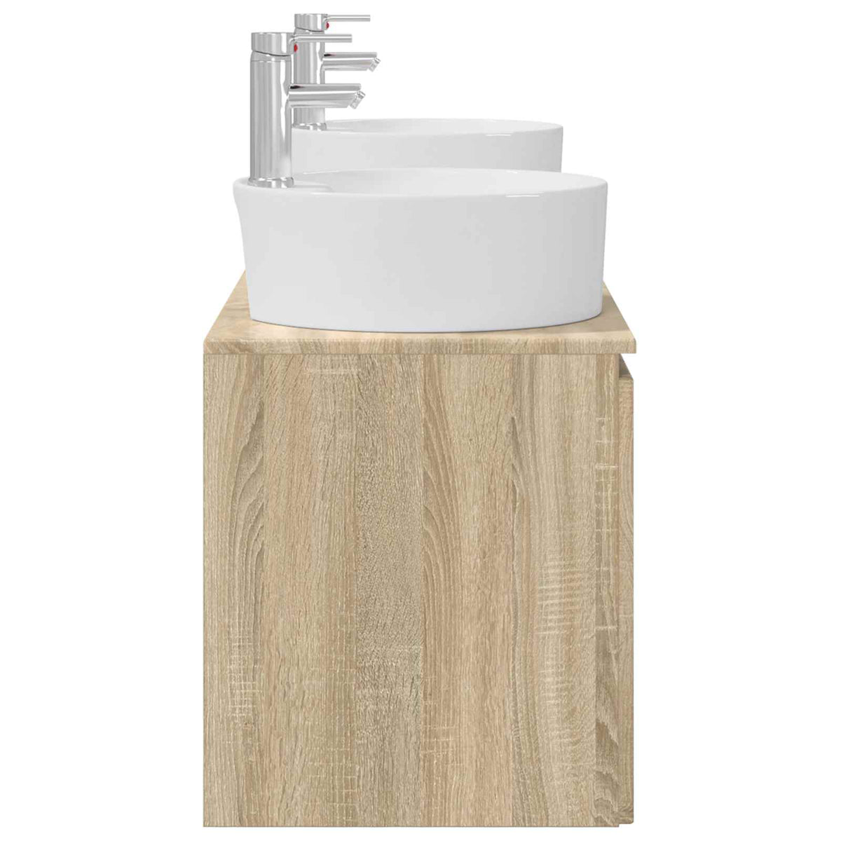 vidaXL Bathroom Cabinet Set 3 pcs Sonoma Oak 161.5 x 44.5 x 82 cm 6
