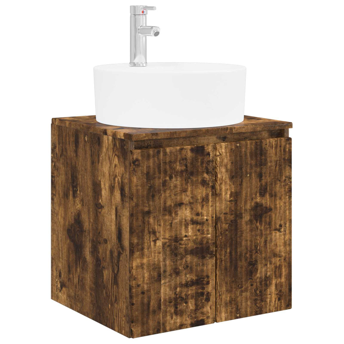 vidaXL Bathroom Cabinet Set 3 pcs Smoked Oak 161.5 x 44.5 x 82 cm 4