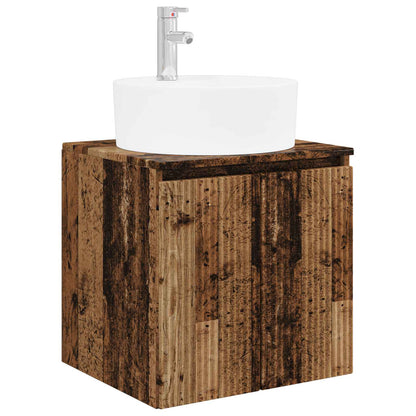 vidaXL Bathroom Cabinet Set 3 pcs Old Wood 161.5 x 44.5 x 82 cm 4
