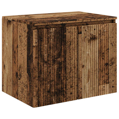 vidaXL Bathroom Cabinet Set 3 pcs Old Wood 161.5 x 44.5 x 82 cm 5