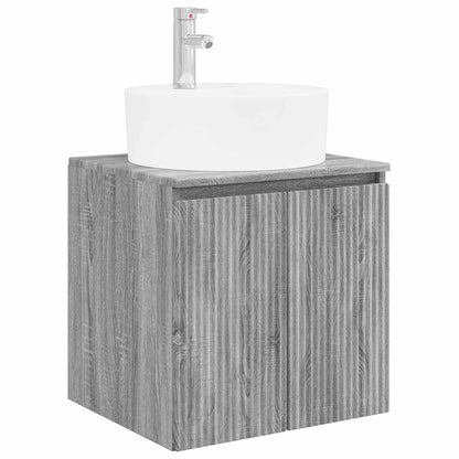 vidaXL Bathroom Cabinet Set 3 pcs Grey Sonoma 49.5 x 44.5 x 65 cm 5