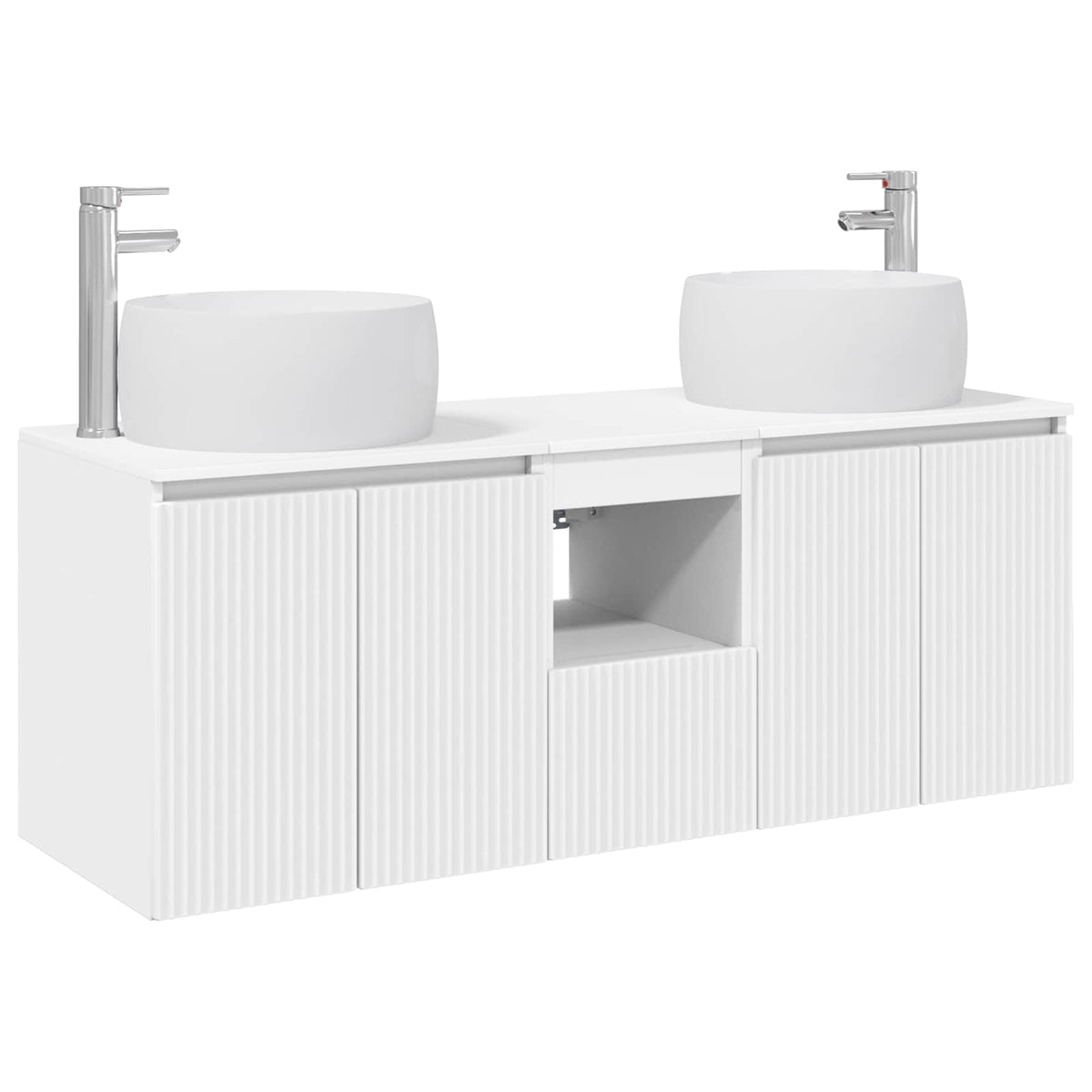 vidaXL Bathroom Cabinet Set 3 pcs White 49.5 x 44.5 x 66 cm 2
