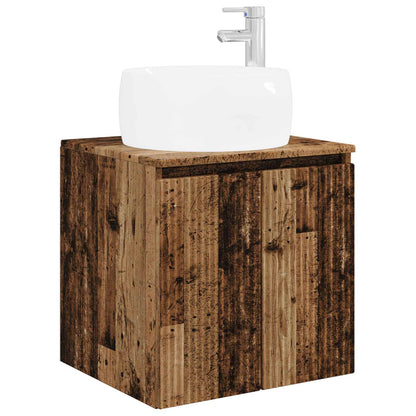vidaXL Bathroom Cabinet Set 3 pcs Old Wood 49.5 x 44.5 x 66 cm 5