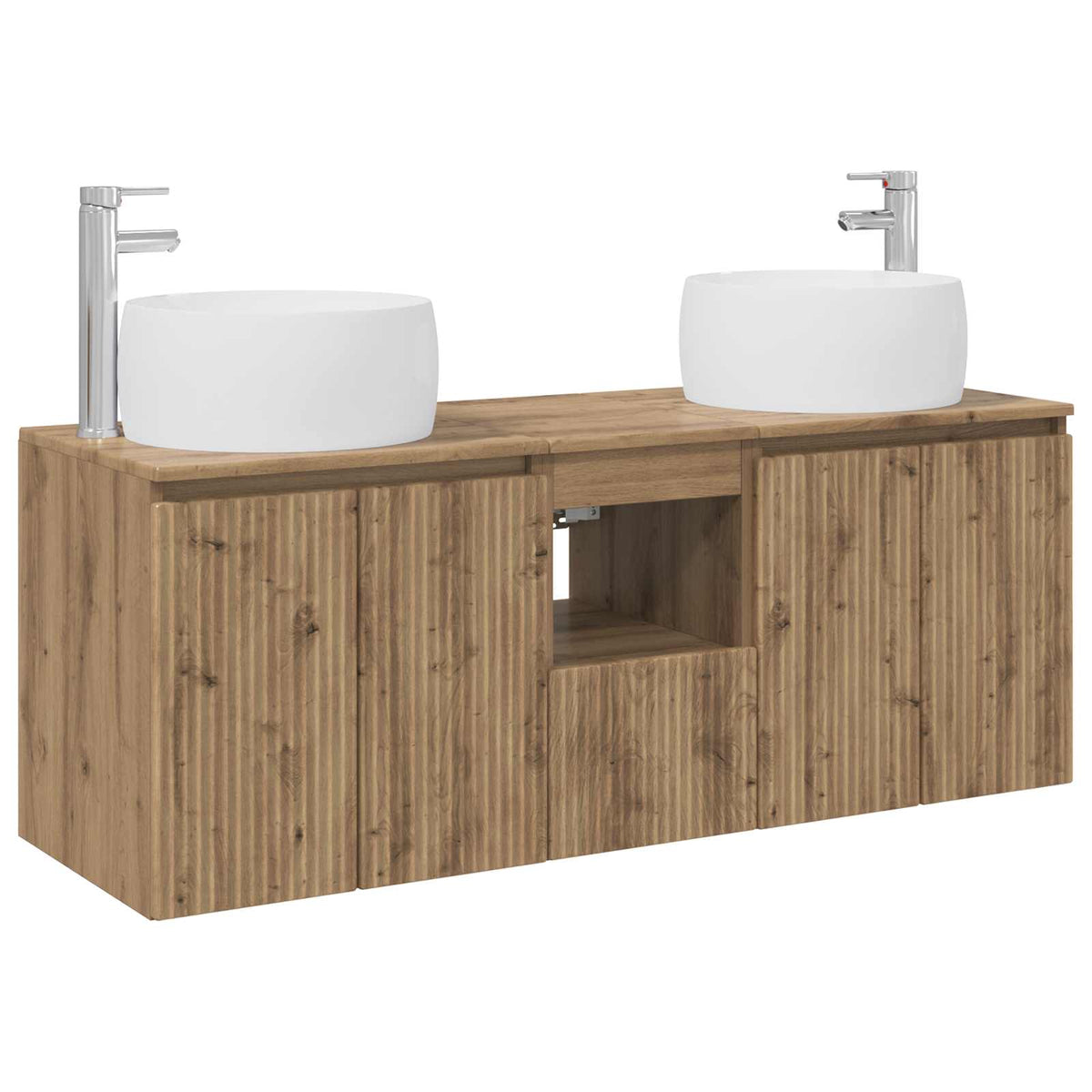 vidaXL Bathroom Cabinet Set 3 pcs Artisan Oak 49.5 x 44.5 x 66 cm 2