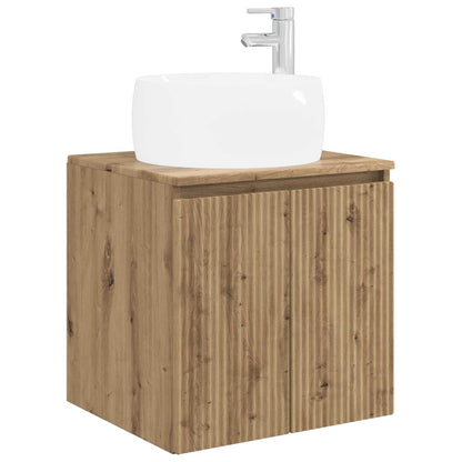 vidaXL Bathroom Cabinet Set 3 pcs Artisan Oak 49.5 x 44.5 x 66 cm 5