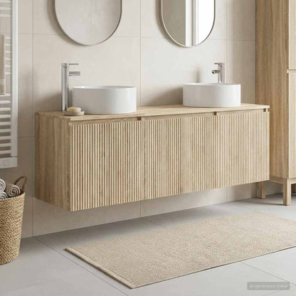 vidaXL Bathroom Cabinet Set 3 pcs 161.5 x 44.5 x 80 cm