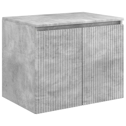vidaXL Bathroom Cabinet Set 3 pcs Concrete Grey 161.5 x 44.5 x 80 cm 5