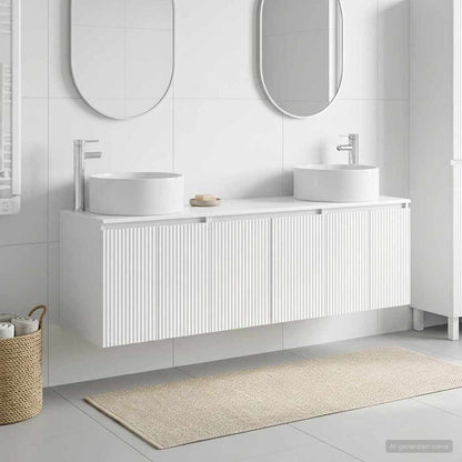 vidaXL Bathroom Cabinet Set 3 pcs 161.5 x 44.5 x 80 cm